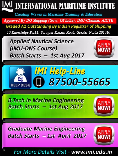 IMI_Merchant_navy_IMU_DNS_GME_MARINE ENGINEERING_Admission_Notifications
